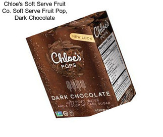 Chloe\'s Soft Serve Fruit Co. Soft Serve Fruit Pop, Dark Chocolate