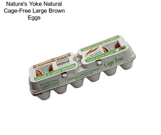 Nature\'s Yoke Natural Cage-Free Large Brown Eggs