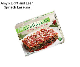 Amy\'s Light and Lean Spinach Lasagna