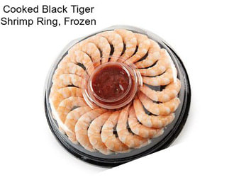 Cooked Black Tiger Shrimp Ring, Frozen