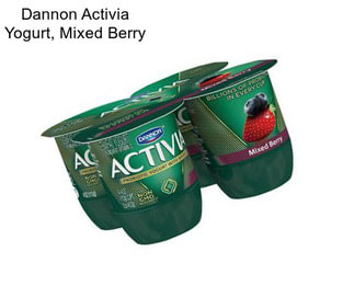 Dannon Activia Yogurt, Mixed Berry