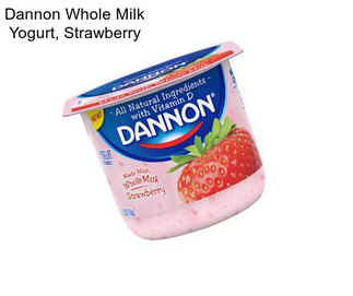 Dannon Whole Milk Yogurt, Strawberry