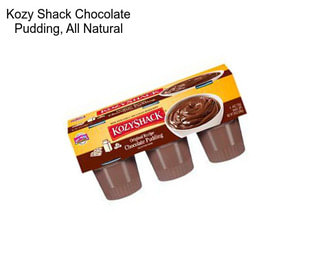 Kozy Shack Chocolate Pudding, All Natural