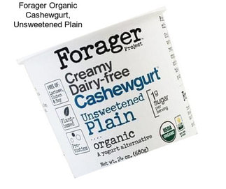 Forager Organic Cashewgurt, Unsweetened Plain