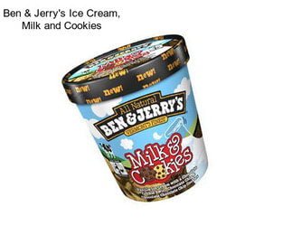 Ben & Jerry\'s Ice Cream, Milk and Cookies