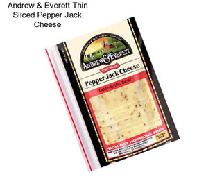 Andrew & Everett Thin Sliced Pepper Jack Cheese
