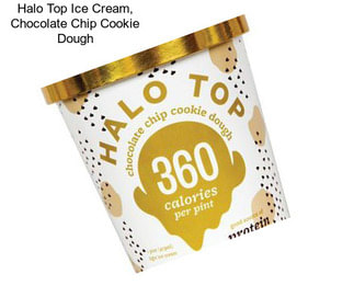 Halo Top Ice Cream, Chocolate Chip Cookie Dough