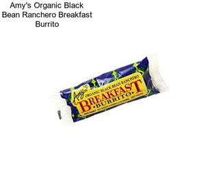 Amy\'s Organic Black Bean Ranchero Breakfast Burrito