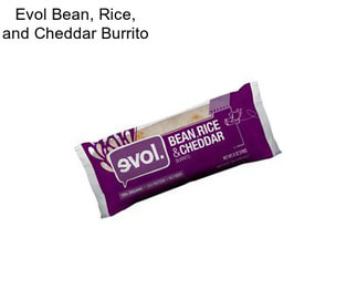 Evol Bean, Rice, and Cheddar Burrito