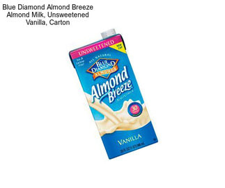 Blue Diamond Almond Breeze Almond Milk, Unsweetened Vanilla, Carton