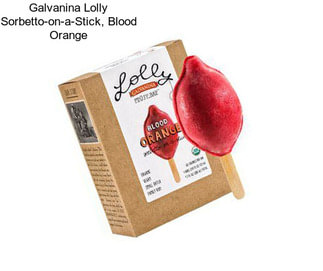 Galvanina Lolly Sorbetto-on-a-Stick, Blood Orange