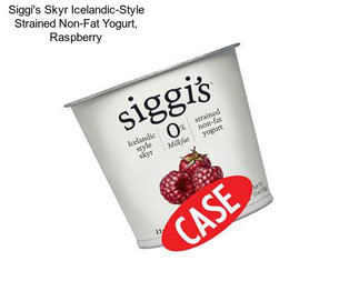 Siggi\'s Skyr Icelandic-Style Strained Non-Fat Yogurt, Raspberry