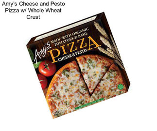 Amy\'s Cheese and Pesto Pizza w/ Whole Wheat Crust