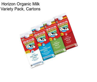 Horizon Organic Milk Variety Pack, Cartons