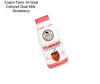 Coach Farm Yo-Goat Cultured Goat Milk, Strawberry