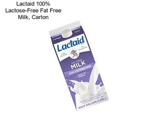 Lactaid 100% Lactose-Free Fat Free Milk, Carton