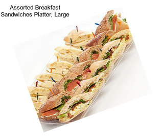 Assorted Breakfast Sandwiches Platter, Large