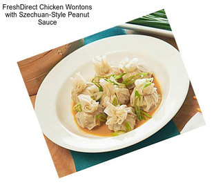 FreshDirect Chicken Wontons with Szechuan-Style Peanut Sauce