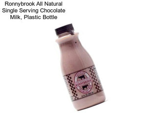 Ronnybrook All Natural Single Serving Chocolate Milk, Plastic Bottle