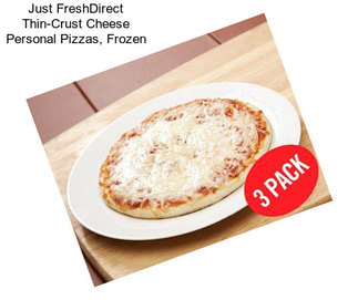 Just FreshDirect Thin-Crust Cheese Personal Pizzas, Frozen