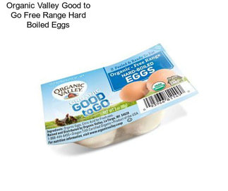 Organic Valley Good to Go Free Range Hard Boiled Eggs