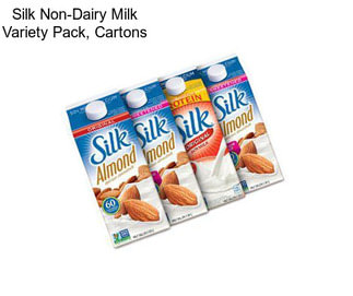 Silk Non-Dairy Milk Variety Pack, Cartons