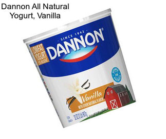Dannon All Natural Yogurt, Vanilla