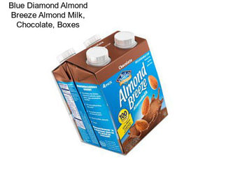 Blue Diamond Almond Breeze Almond Milk, Chocolate, Boxes