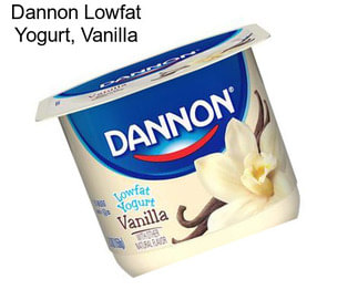 Dannon Lowfat Yogurt, Vanilla