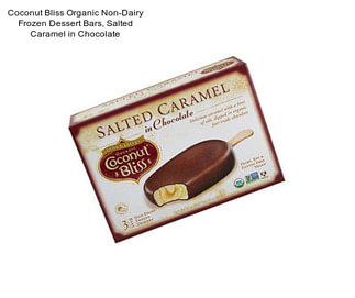 Coconut Bliss Organic Non-Dairy Frozen Dessert Bars, Salted Caramel in Chocolate