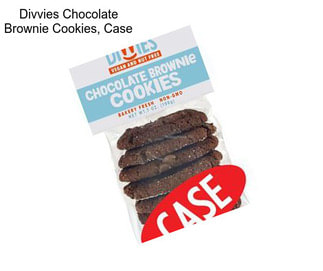 Divvies Chocolate Brownie Cookies, Case