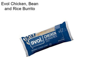 Evol Chicken, Bean and Rice Burrito