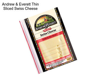 Andrew & Everett Thin Sliced Swiss Cheese