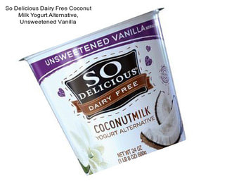 So Delicious Dairy Free Coconut Milk Yogurt Alternative, Unsweetened Vanilla
