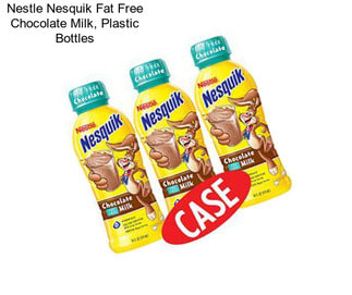 Nestle Nesquik Fat Free Chocolate Milk, Plastic Bottles