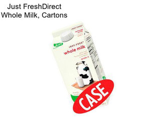Just FreshDirect Whole Milk, Cartons