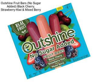 Outshine Fruit Bars (No Sugar Added) Black Cherry, Strawberry-Kiwi & Mixed Berry