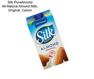 Silk PureAlmond All-Natural Almond Milk, Original, Carton