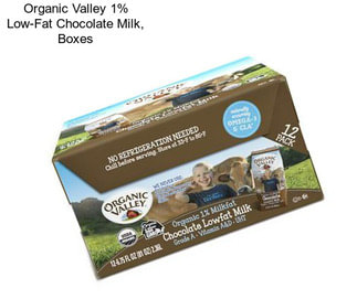 Organic Valley 1% Low-Fat Chocolate Milk, Boxes