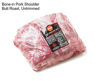 Bone-in Pork Shoulder Butt Roast, Untrimmed