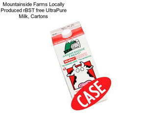 Mountainside Farms Locally Produced rBST free UltraPure Milk, Cartons