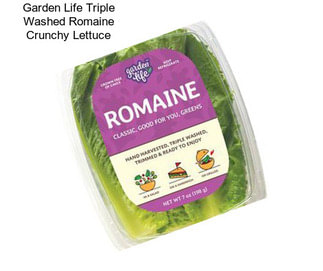 Garden Life Triple Washed Romaine Crunchy Lettuce