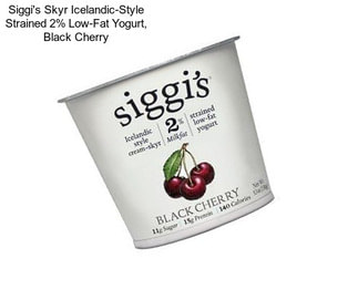 Siggi\'s Skyr Icelandic-Style Strained 2% Low-Fat Yogurt, Black Cherry