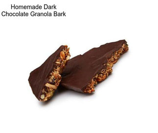 Homemade Dark Chocolate Granola Bark
