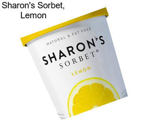 Sharon\'s Sorbet, Lemon