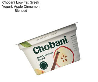 Chobani Low-Fat Greek Yogurt, Apple Cinnamon Blended
