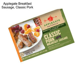 Applegate Breakfast Sausage, Classic Pork