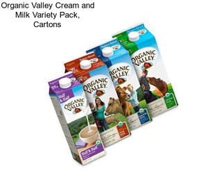 Organic Valley Cream and Milk Variety Pack, Cartons