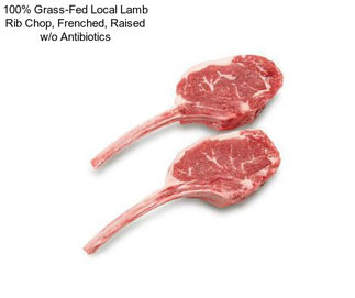 100% Grass-Fed Local Lamb Rib Chop, Frenched, Raised w/o Antibiotics