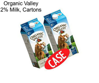 Organic Valley 2% Milk, Cartons